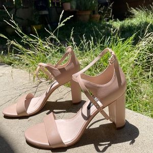 Nine West Ankle Strap Block Heel